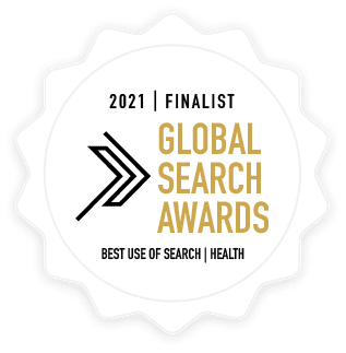award global search 2021 finalist best use search health