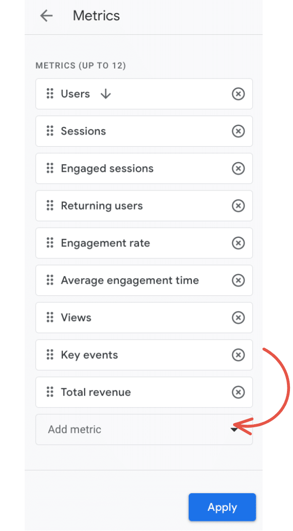 add metric