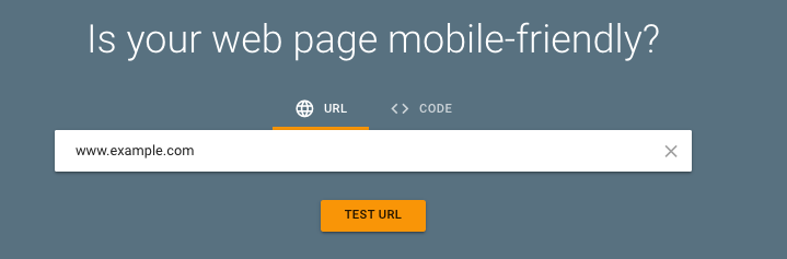 Google mobile-friendly test screenshot