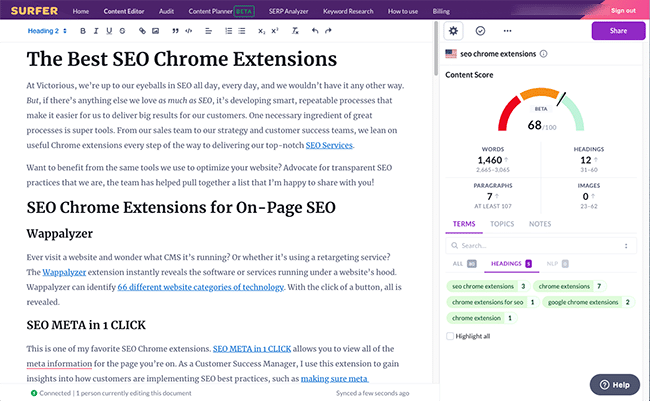 seo chrome extensions keyword surfer