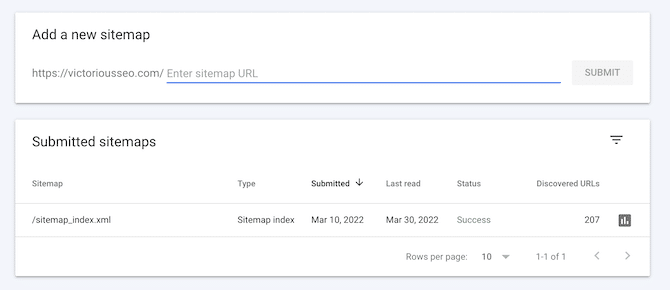 how to add a sitemap to GSC