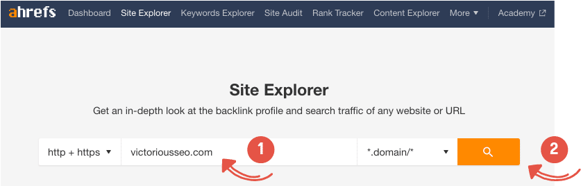 Find broken outbound links with ahrefs