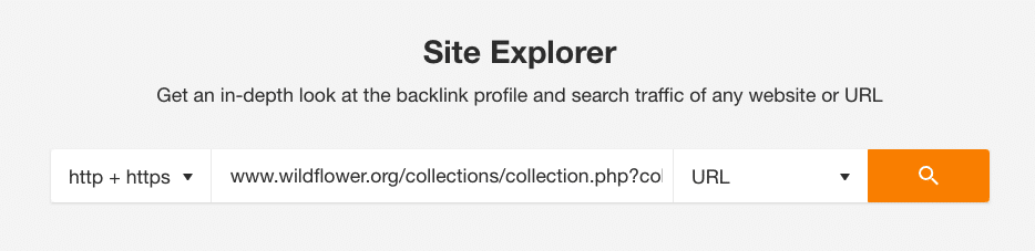 screenshot of ahrefs site explorer
