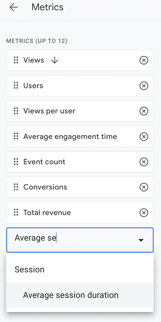 how to add average session duration to your ga4 report