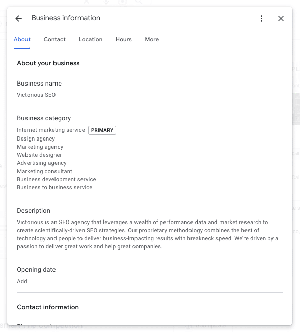 business information in GBP