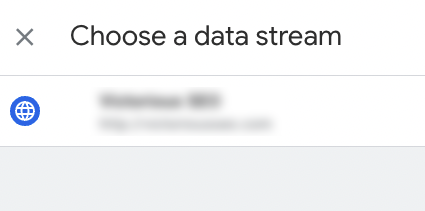 choose a data stream box