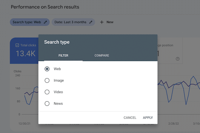 filtering results in GSC