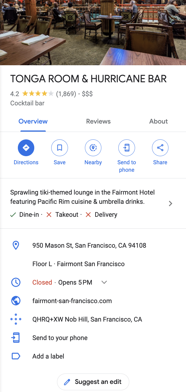 click "suggest an edit" on a google business profile to merge a duplicate google business profile