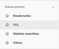 screenshot from step-by-step instructions about of how to monitor rich snippets in google search console