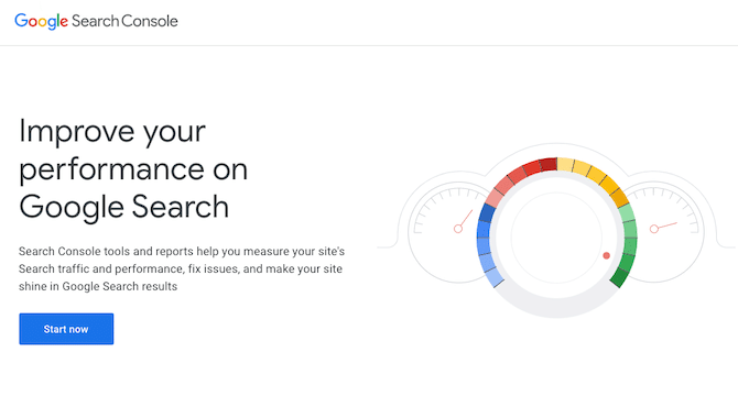 Google Search Control homepage screenshot