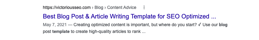 meta description example