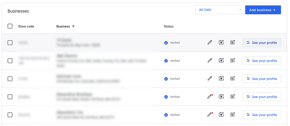 access performance from google business