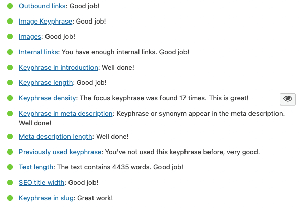 Optimize Yoast SEO Focus Keywords