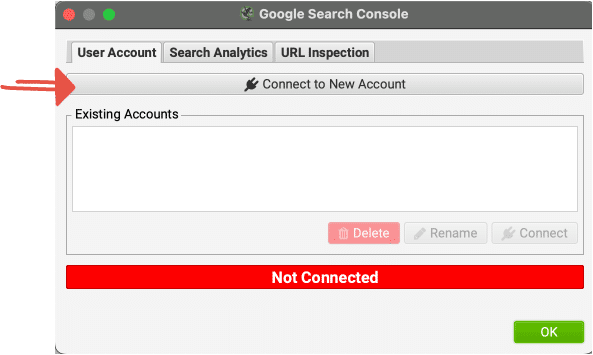 connect new GSC account