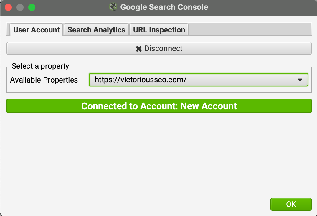 connect GSC in screaming frog to find orphan pages