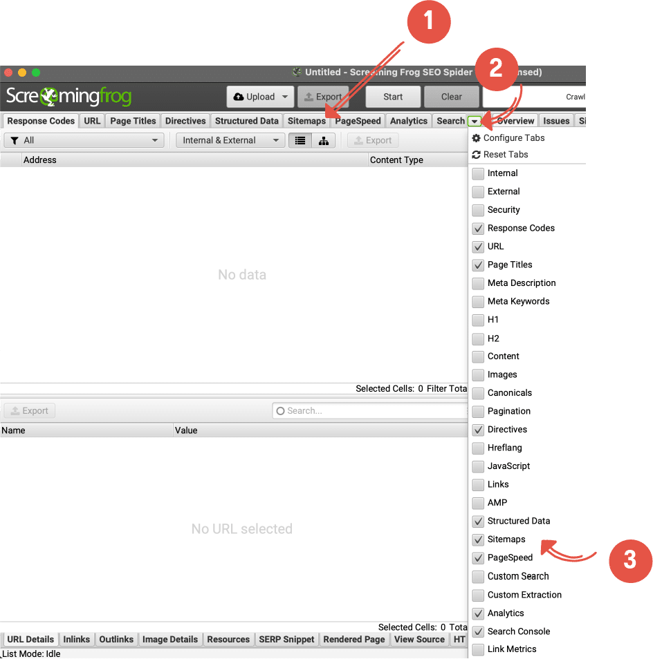 configure tabs