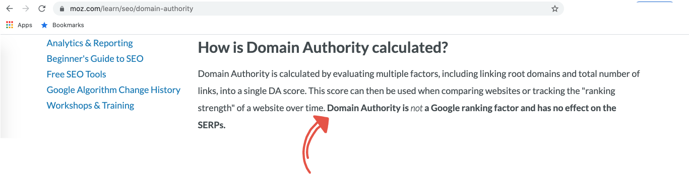 moz domain authority