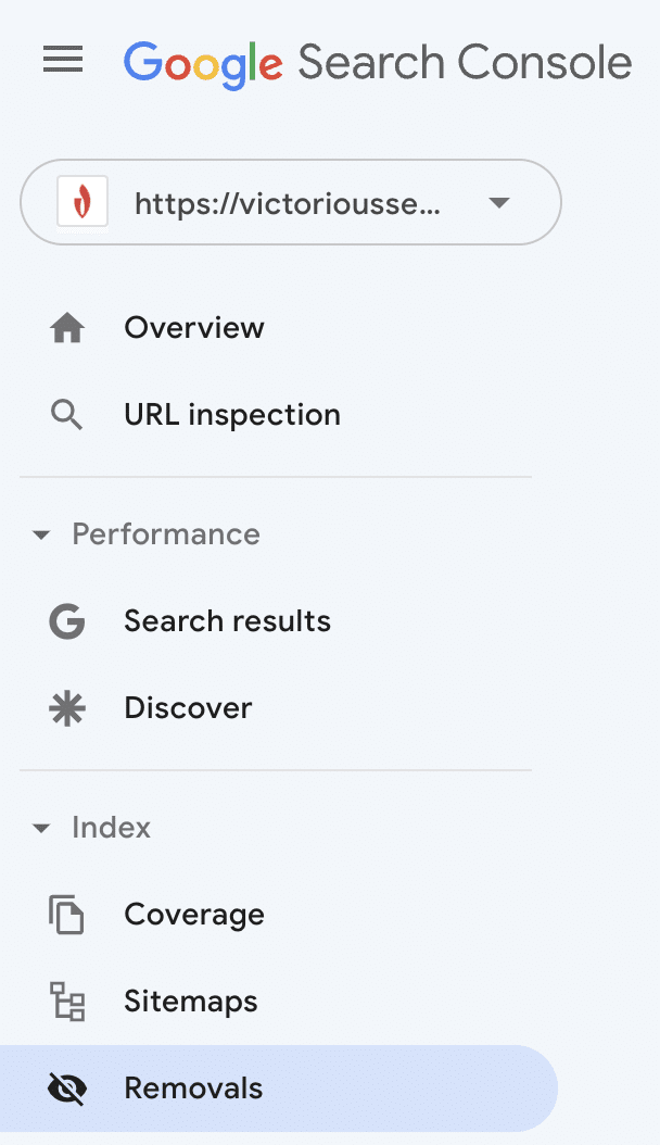 url removal tool in GSC