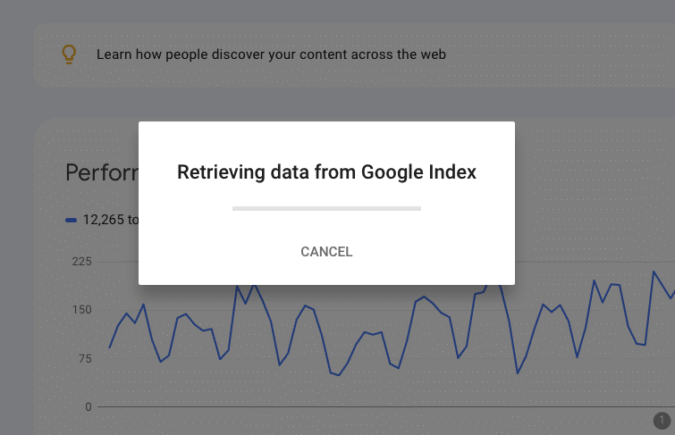 retrieving data screenshot