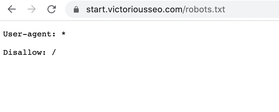 robots.txt example for blocking subdomain from being indexed by Google