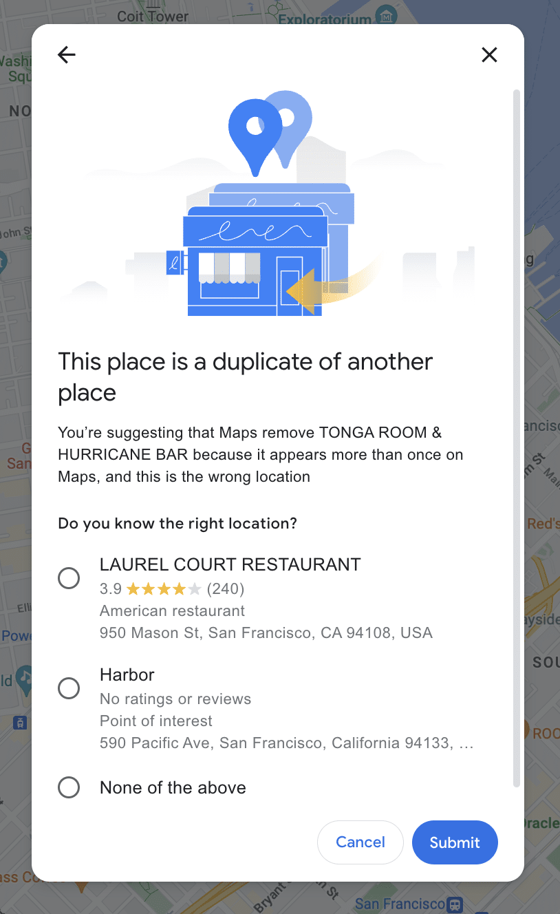 select address and hit submite