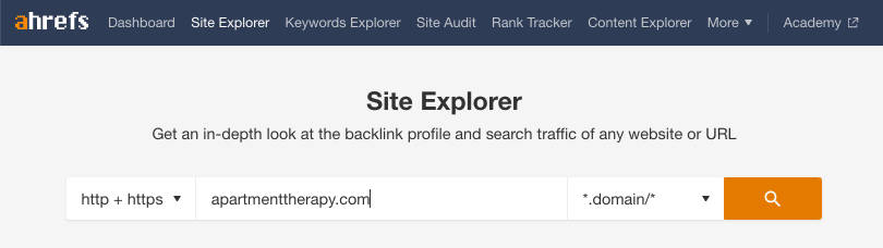 using site explorer to prospect for broken links
