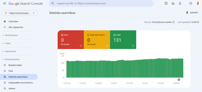 Sitelinks searchbox in GSC