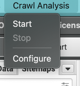 configure crawl analysis to find orphan pages