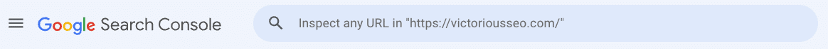 Google URL inspection tool screenshot