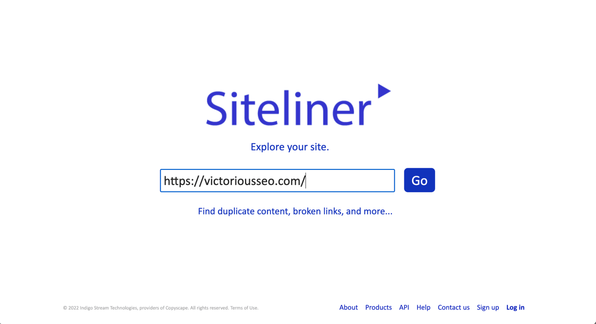 using siteliner to find duplicate content