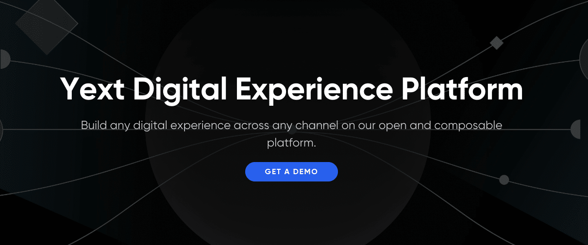 An image of the Yext Digital Experience Platform