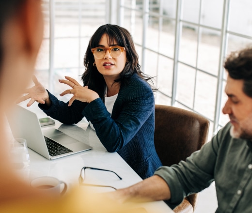female professional describes results from Boston SEO company