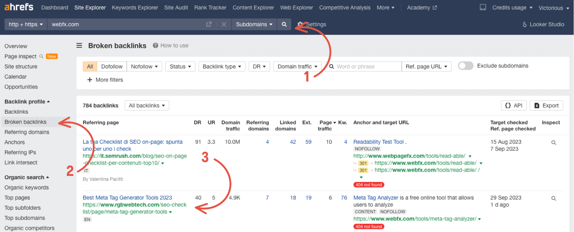 broken backlink for white hat link building