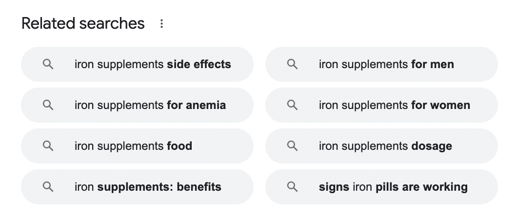 related searches long tail keywords