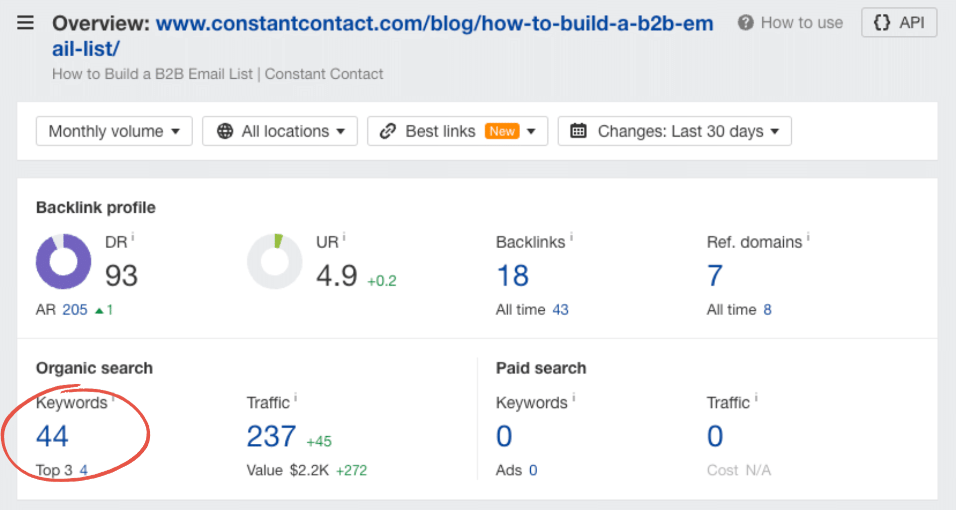how to get competitor keywords