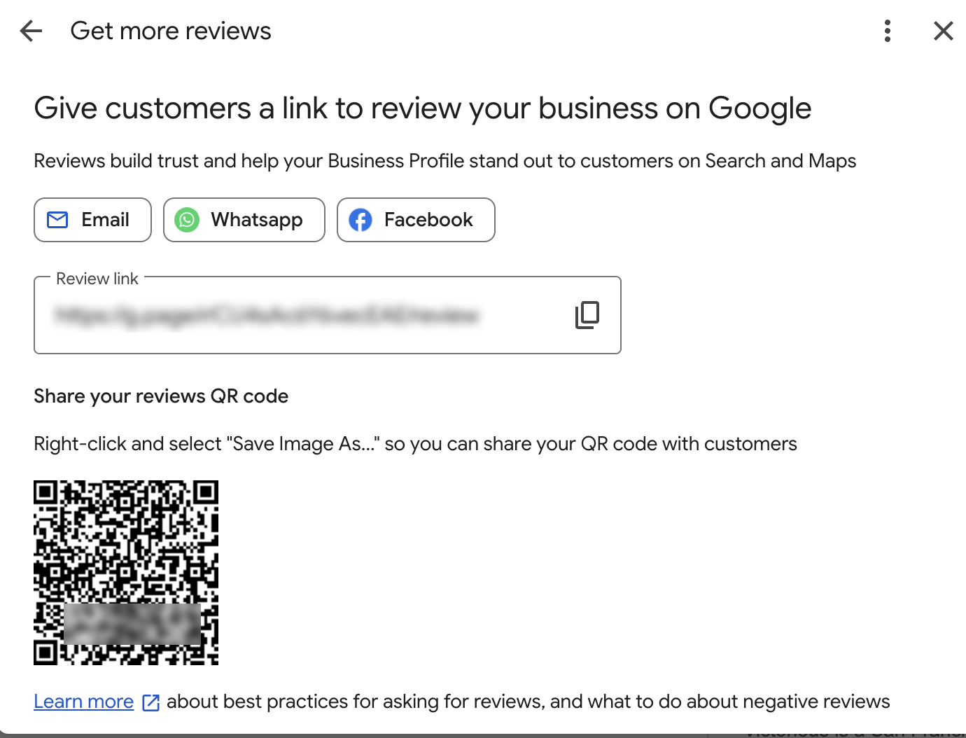 get more google reviews with qr code