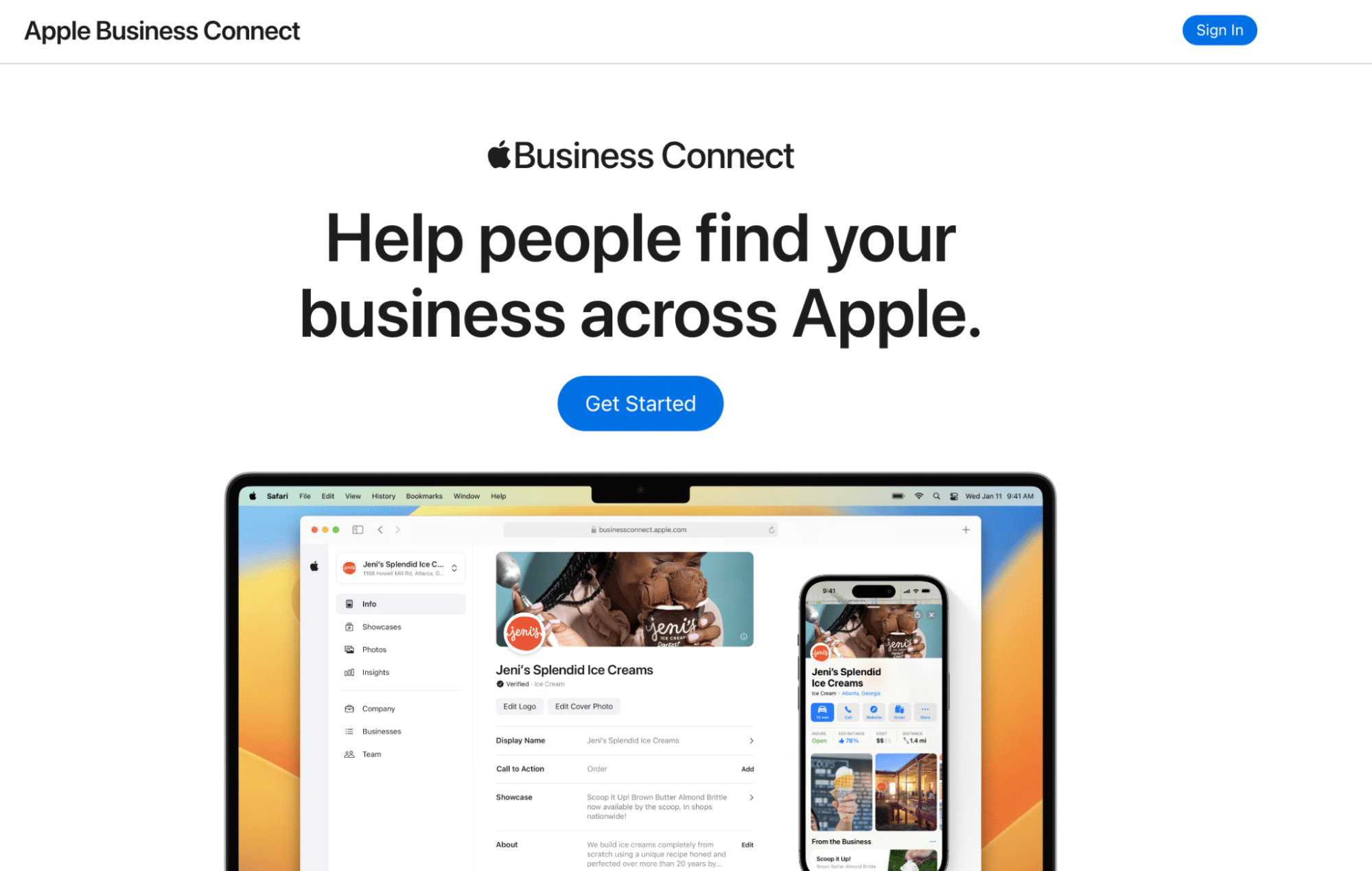 apple business connect