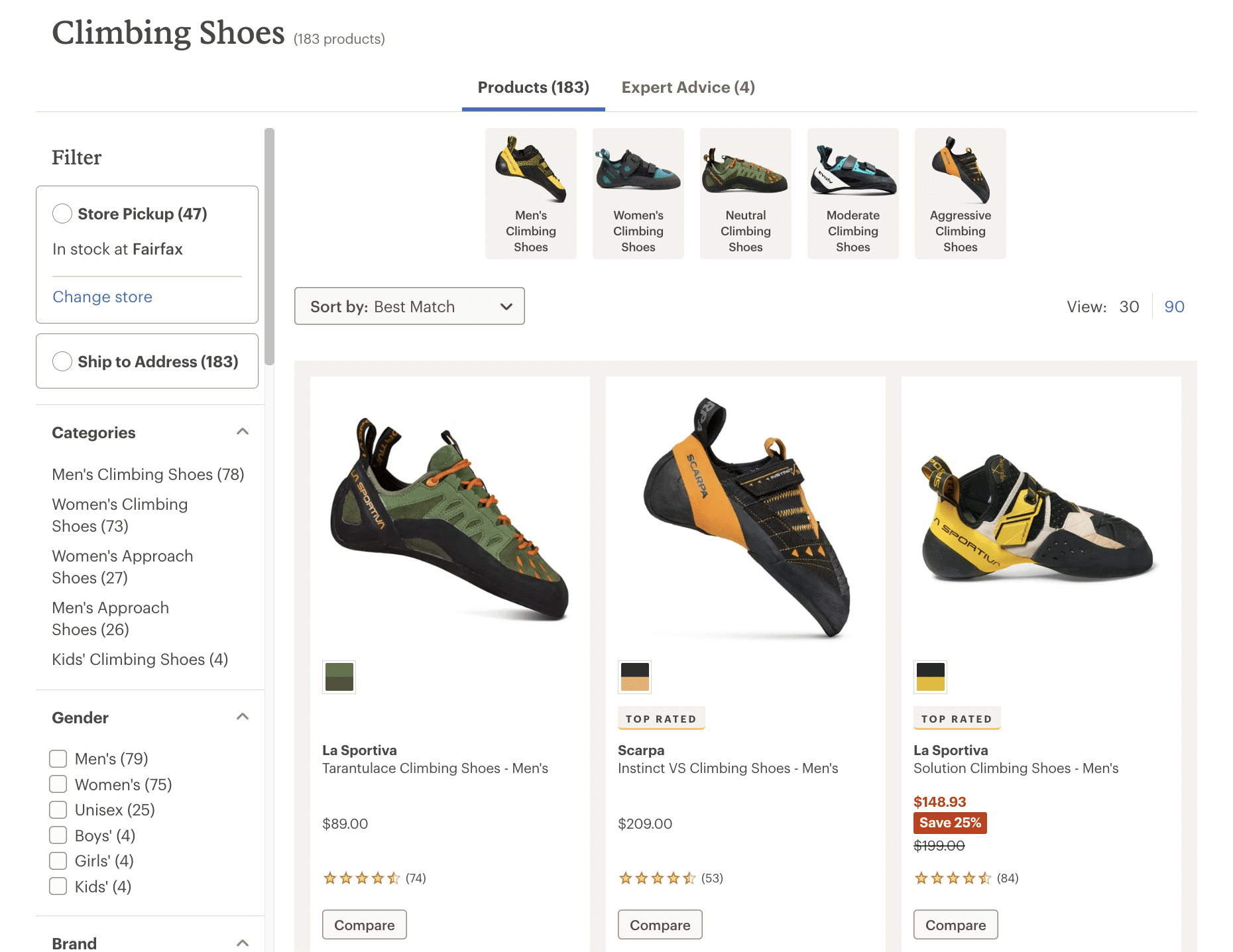 product category