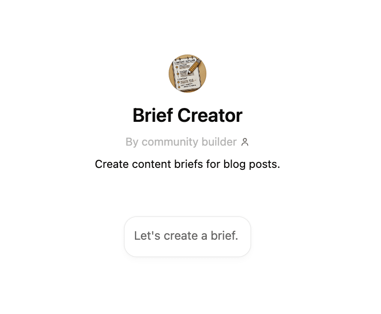 GPT Brief creator