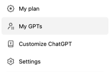 Menu within GPT Maker