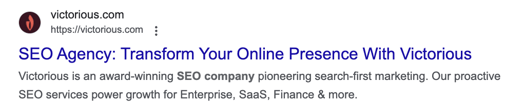 SERP Example