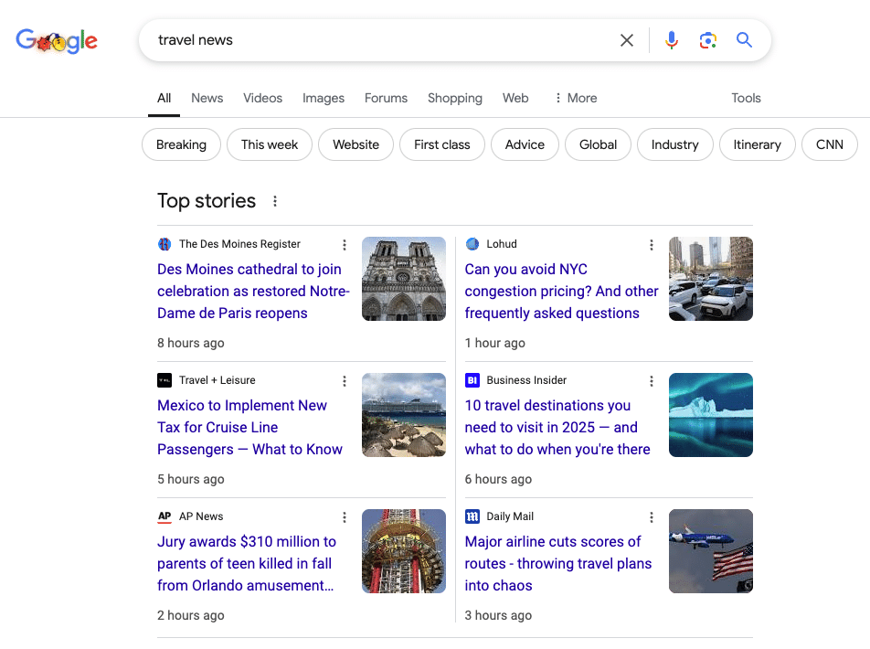 Top Stories example image
